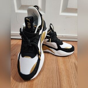 Puma RS-X Black and Gold Sneakers